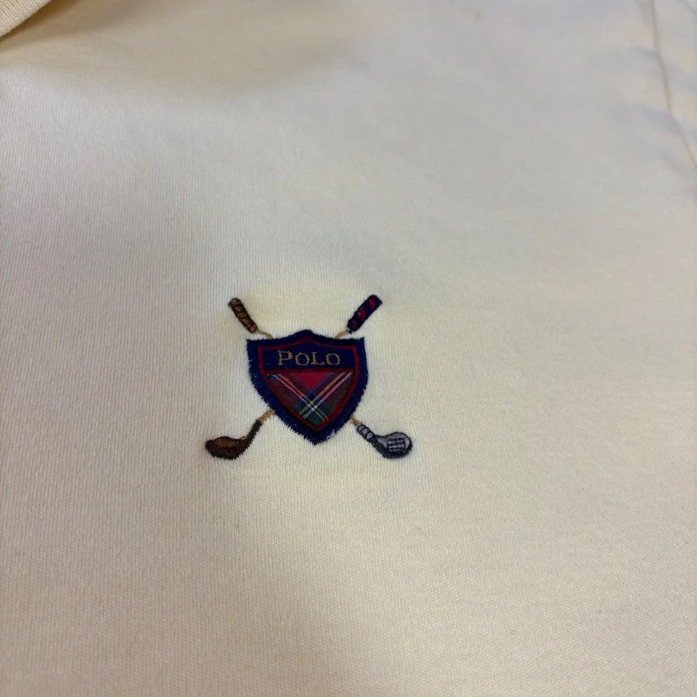 Polo Ralph Lauren‎ Mens Small Yellow Golf Crest Cotton Short Sleeve Polo Shirt